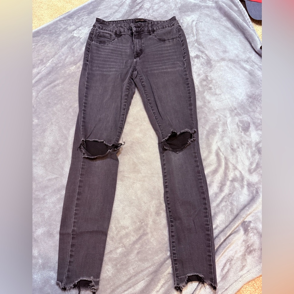 Refuge Black Ripped Skinny Jeans